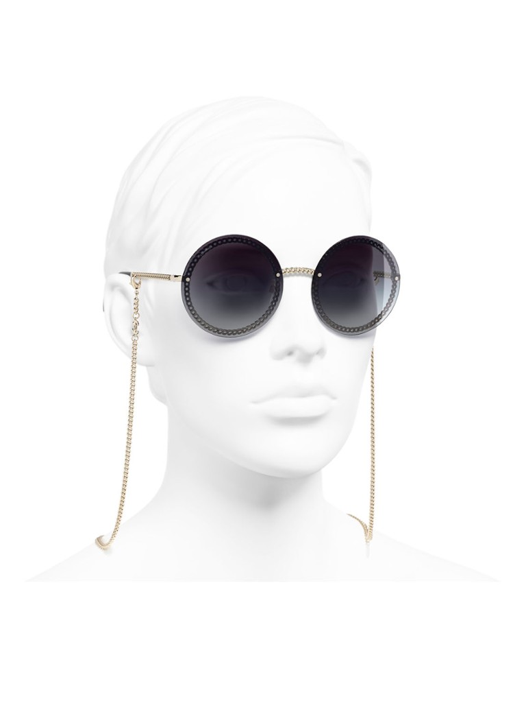 Ochelari de soare rotunzi Chanel
