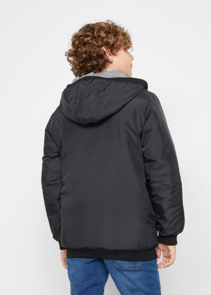 Jungen reflektierende Camouflage Wendejacke