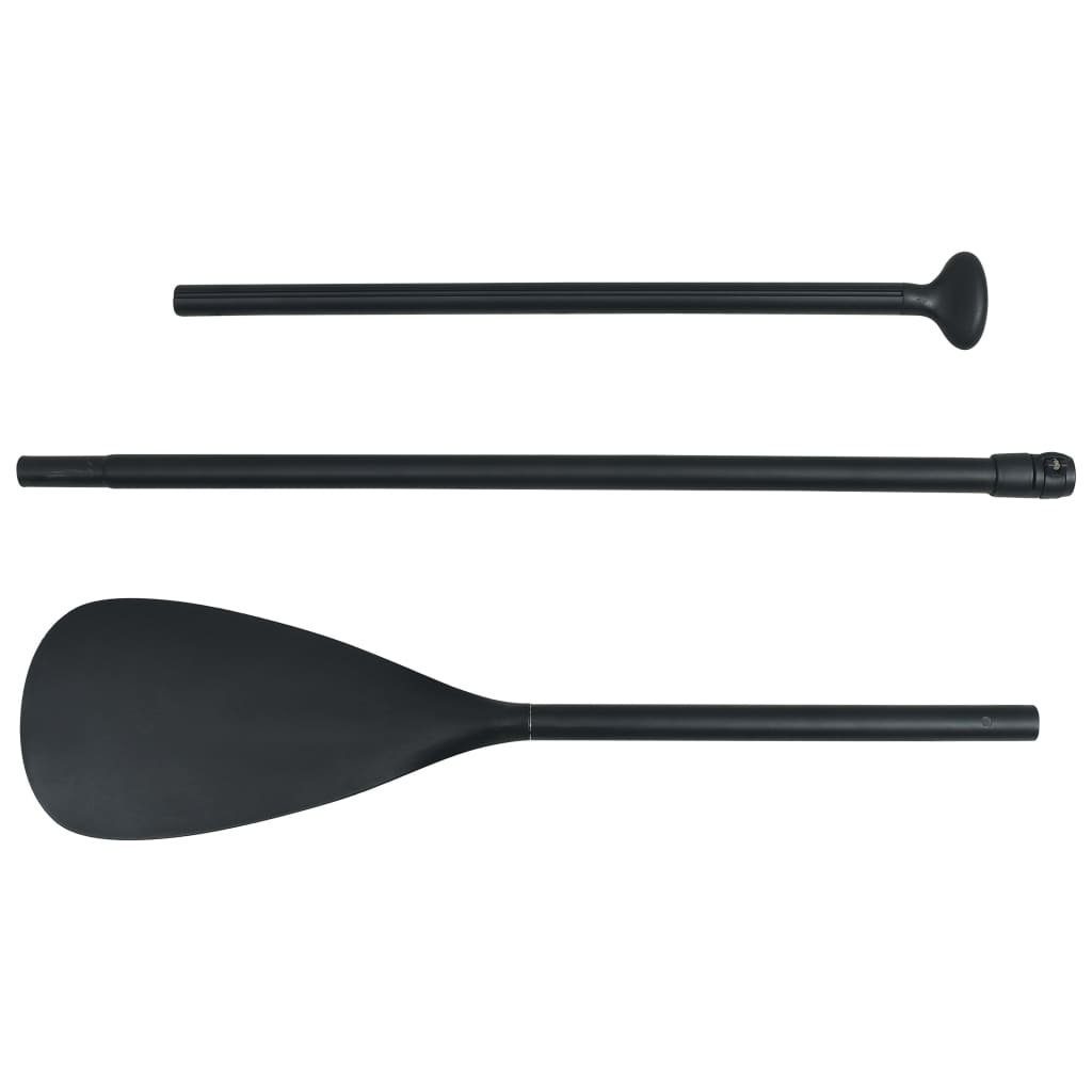 vidaXL Schlauchboot SUP-Paddel 215 cm Aluminium Schwarz