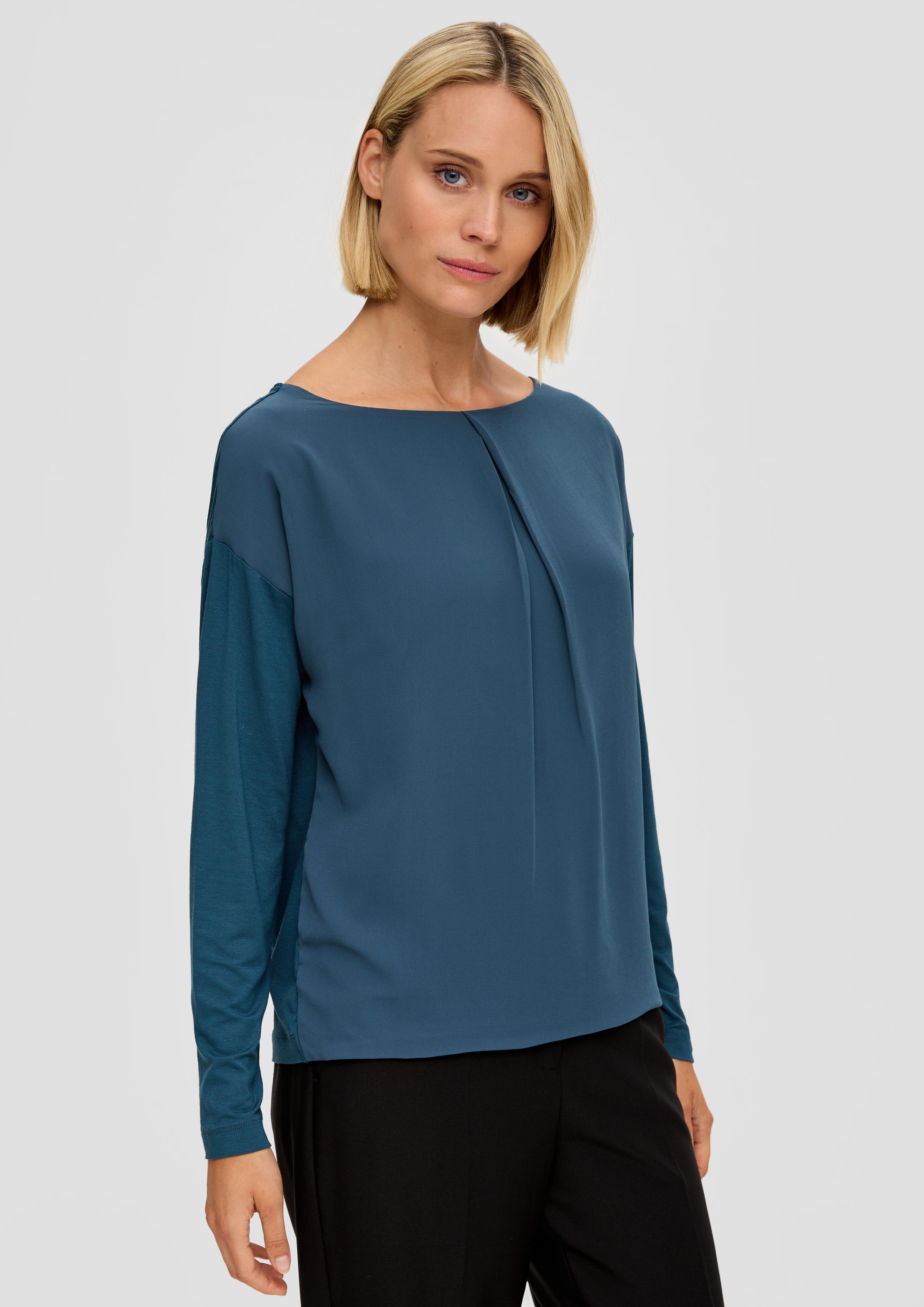 Chiffon-Shirt mit Plisseefalte  2141982-6945