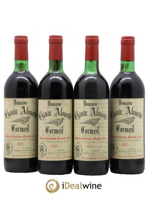 Saint-Émilion Grand Cru Château Chante Alouette Cormeil 1975 - Lot de 4 Bouteilles