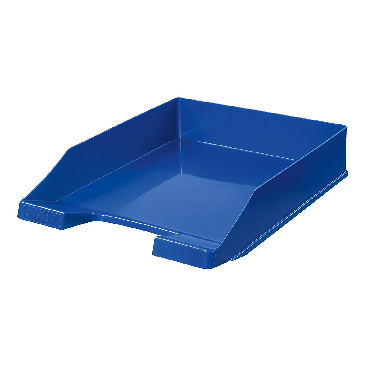 Briefablage KLASSIK, DIN A4/C4, stapelbar, stabil, modern, blau