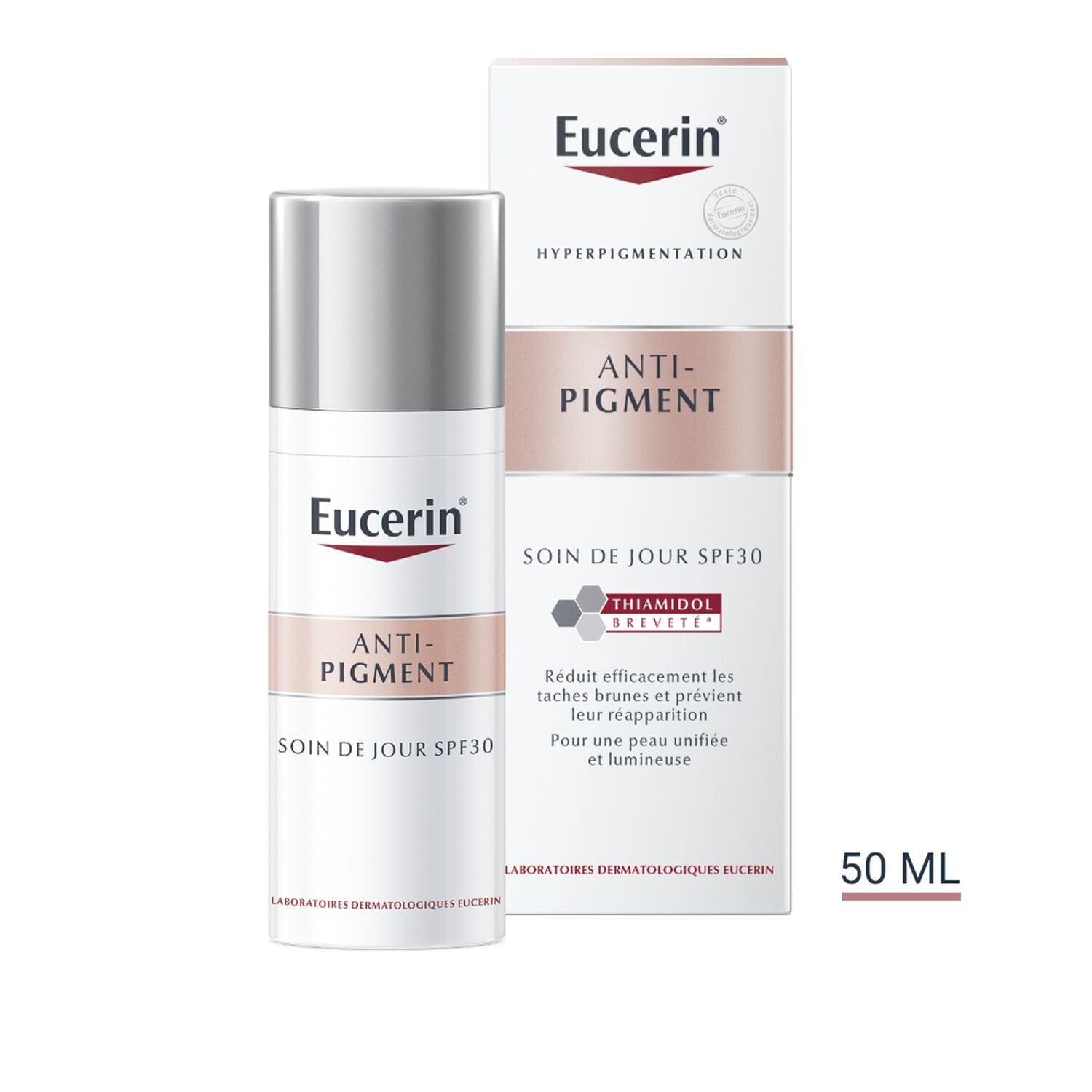 Eucerin Anti-Pigment SPF30 Crème de Jour Hydratante & Anti-Tâches - Tous Types de Peaux