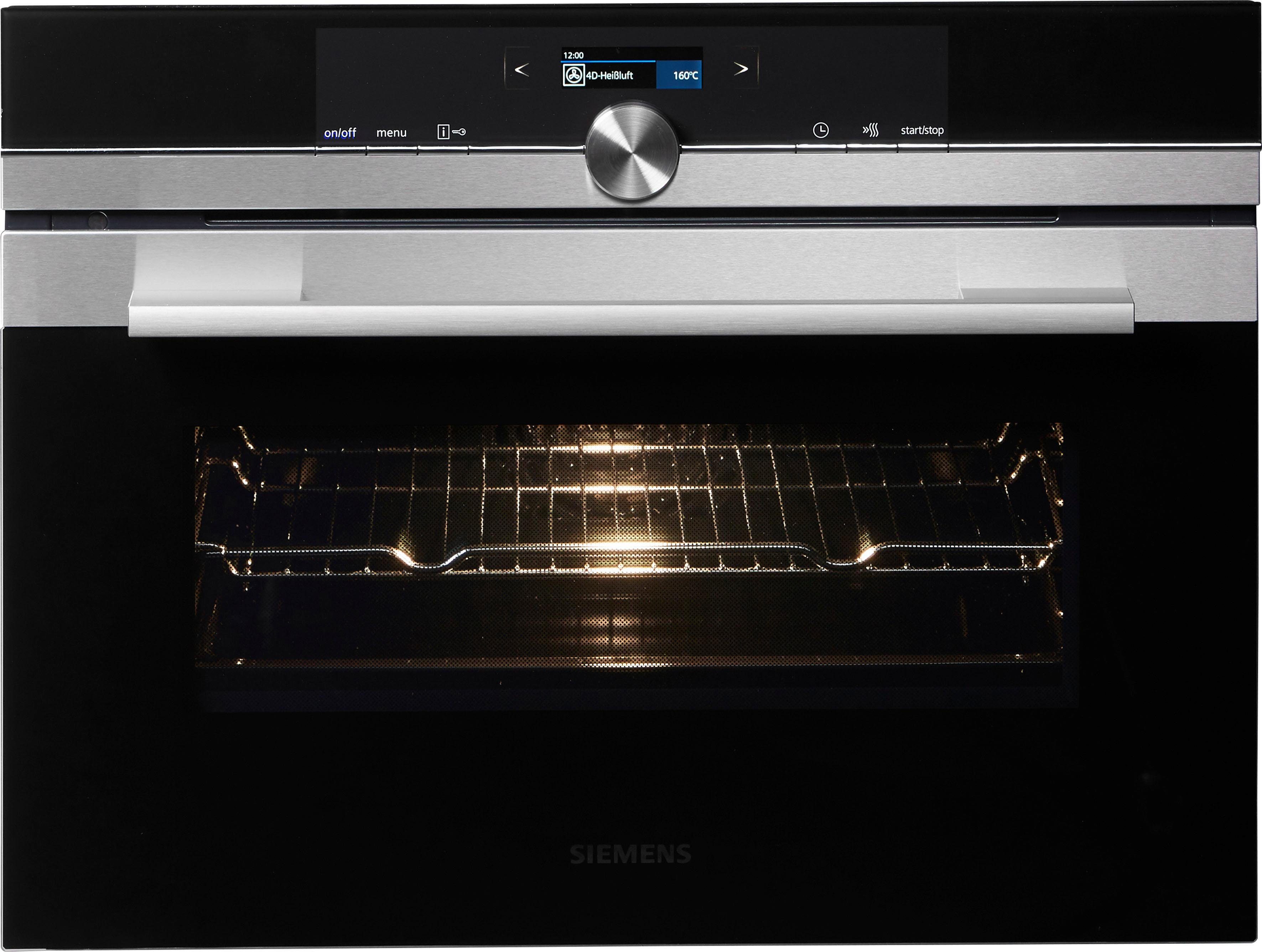 SIEMENS Pyrolyse Backofen CB674GBS3, mit Teleskopauszug nachrüstbar, Aqua-Reinigungsfunktion