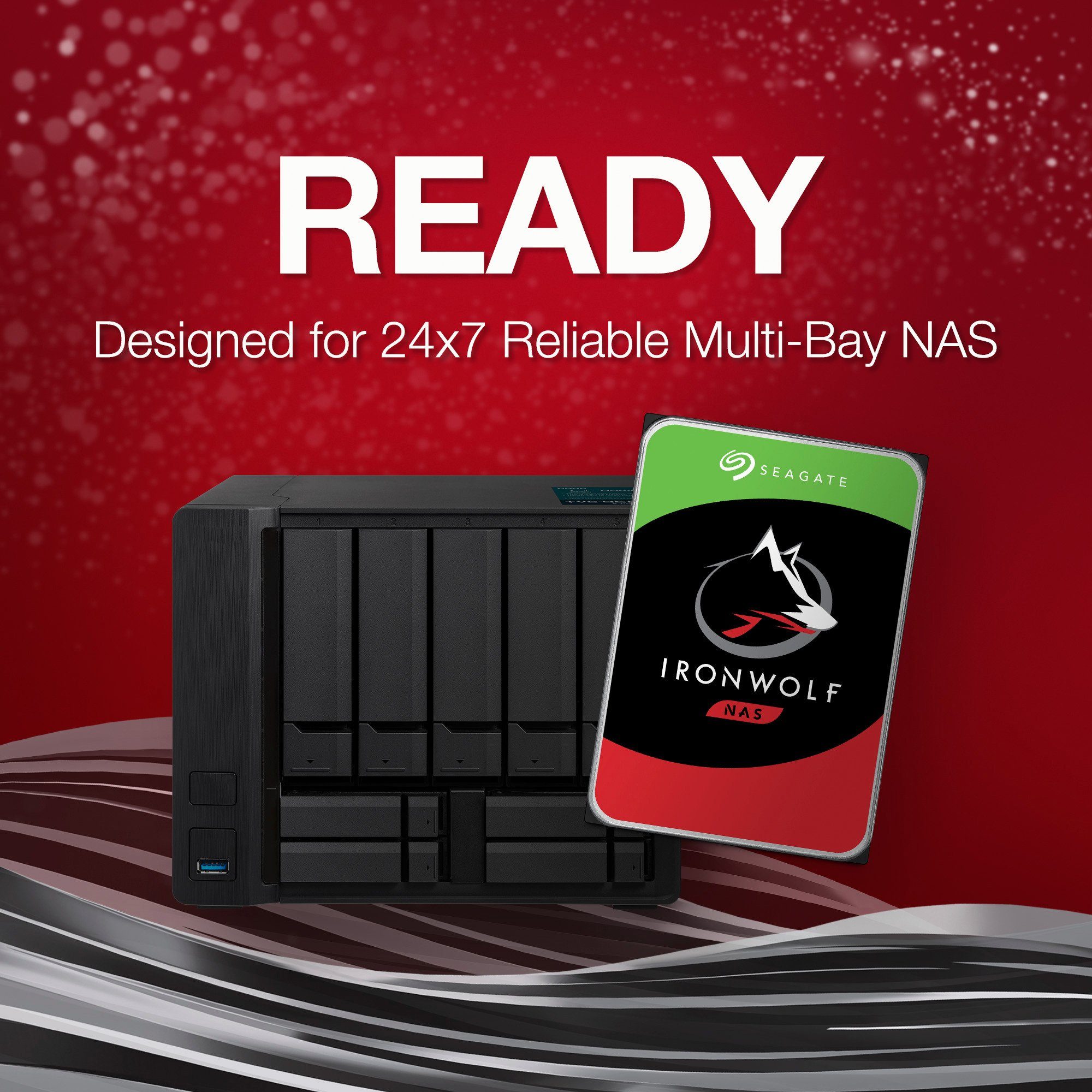 Seagate Seagate IronWolf NAS 8 TB CMR, Festplatte, (SATA 6 HDD-Festplatte (8.000 GB) 3,5