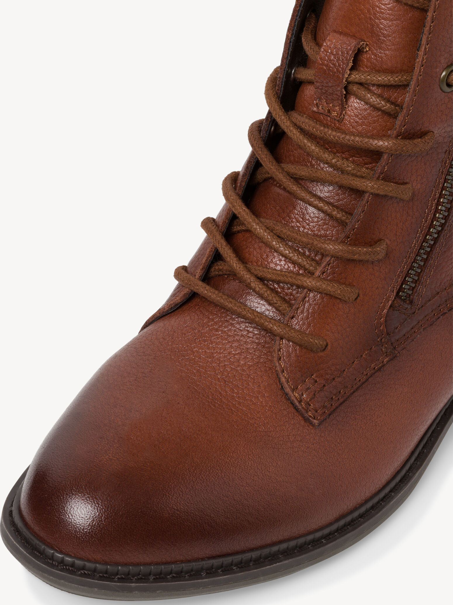 Bottine en cuir - marron