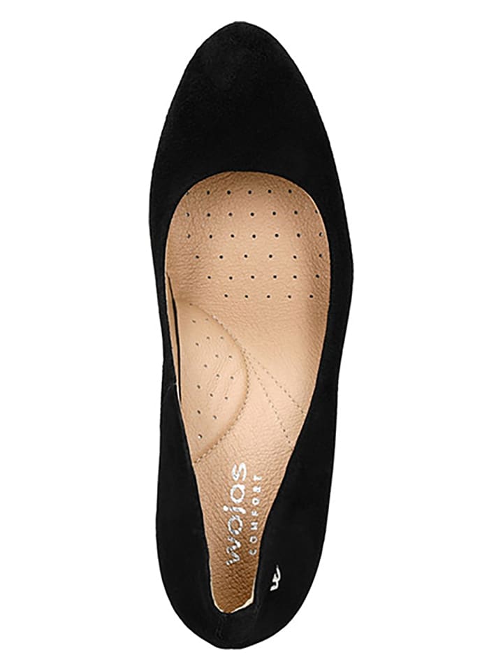 Wojas Leder-Pumps in Schwarz günstig kaufen