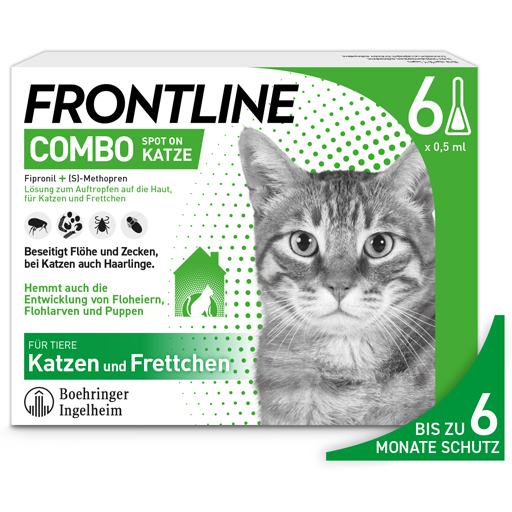FRONTLINE Combo Spot on Katze Lsg.z.Auft.a.Haut  6 St  Lösung