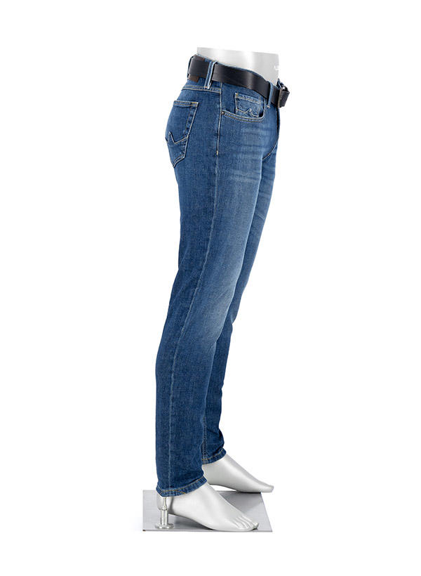 Alberto, Jeans Slipe, Tapered Fit, Bio Baumwoll-Stretch, dunkelblau