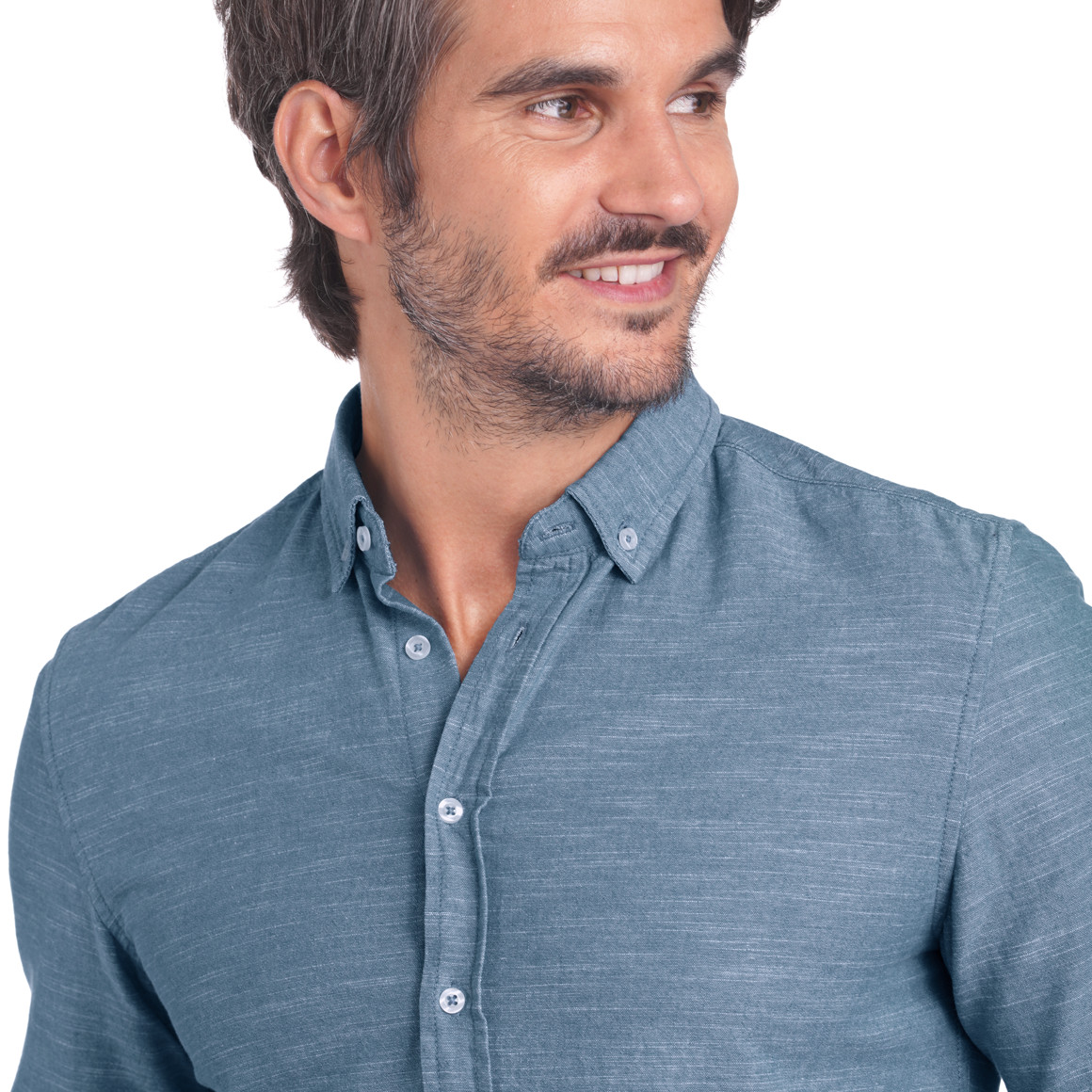 Herren Hemd mit Melange