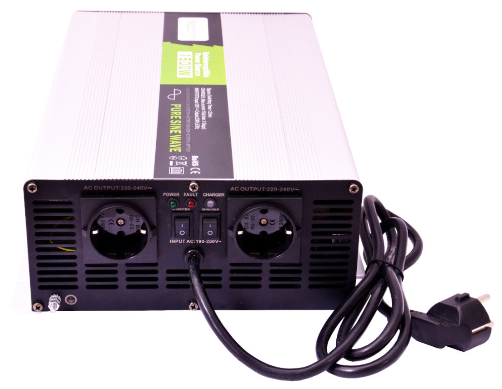 Solartronics Spannungswandler NPS150012V 1500W/3000W USV reiner Sinus mit 10A Laderegler