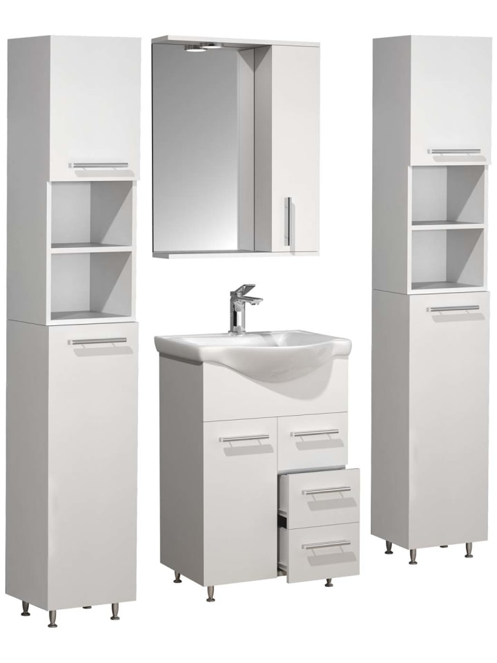 ebuy24 Badmöbelset LisaloL Weiß 115 x 45 cm günstig kaufen onesize