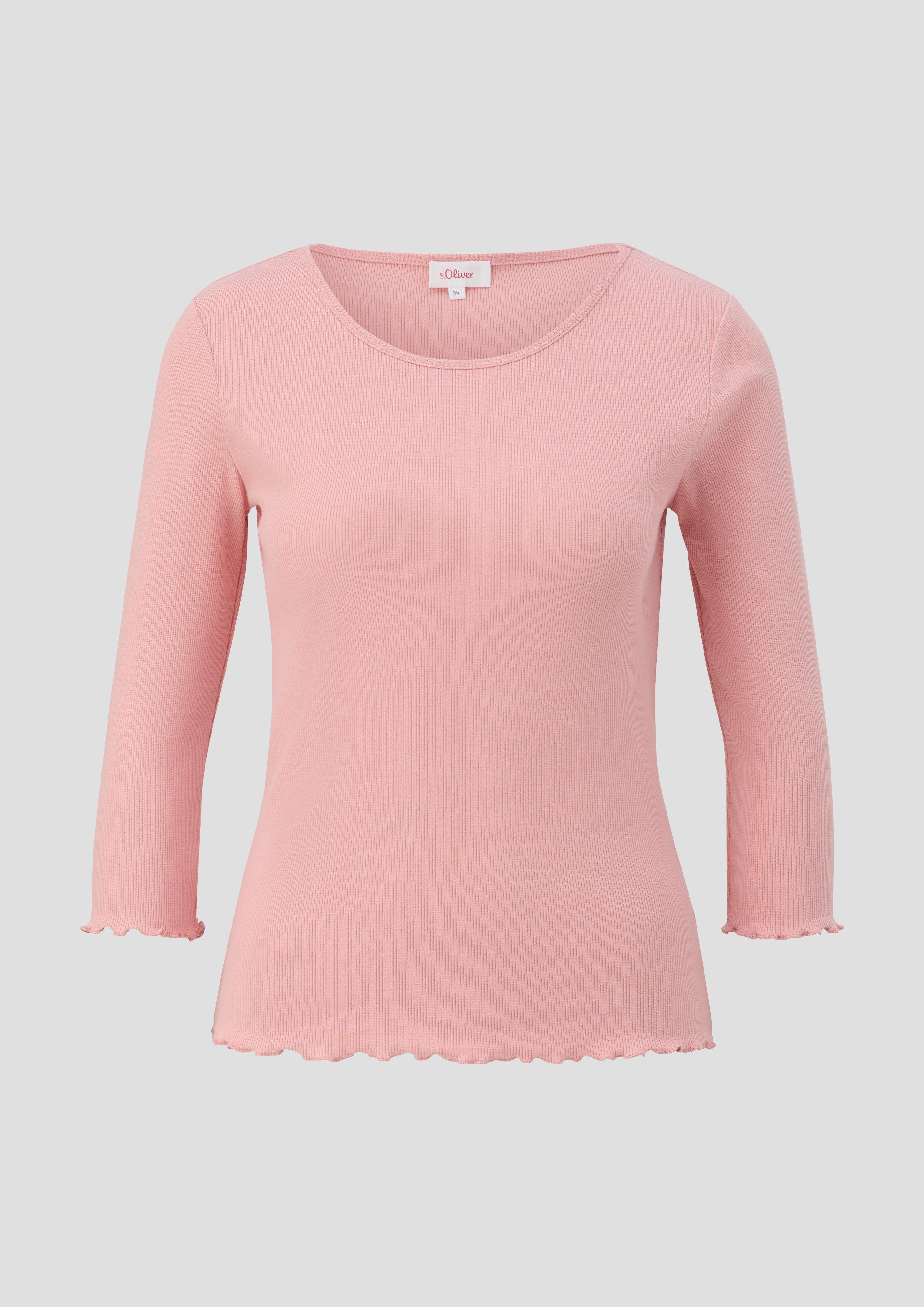 3/4-Ärmel-Shirt mit Rollsaum  2157735-4258
