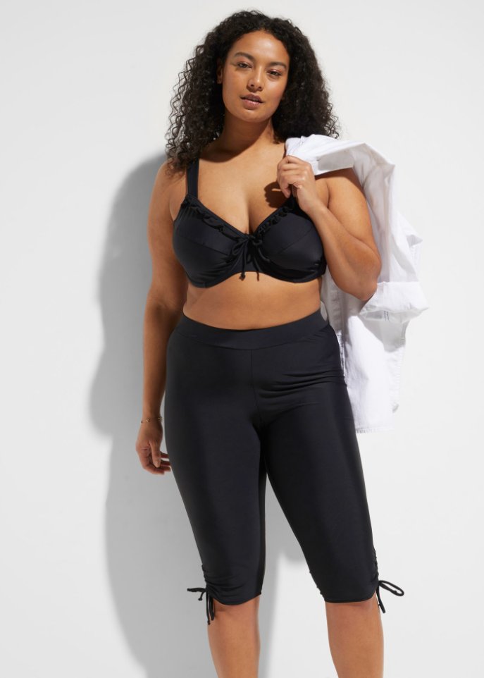 Badecaprihose aus recyceltem Polyamid
