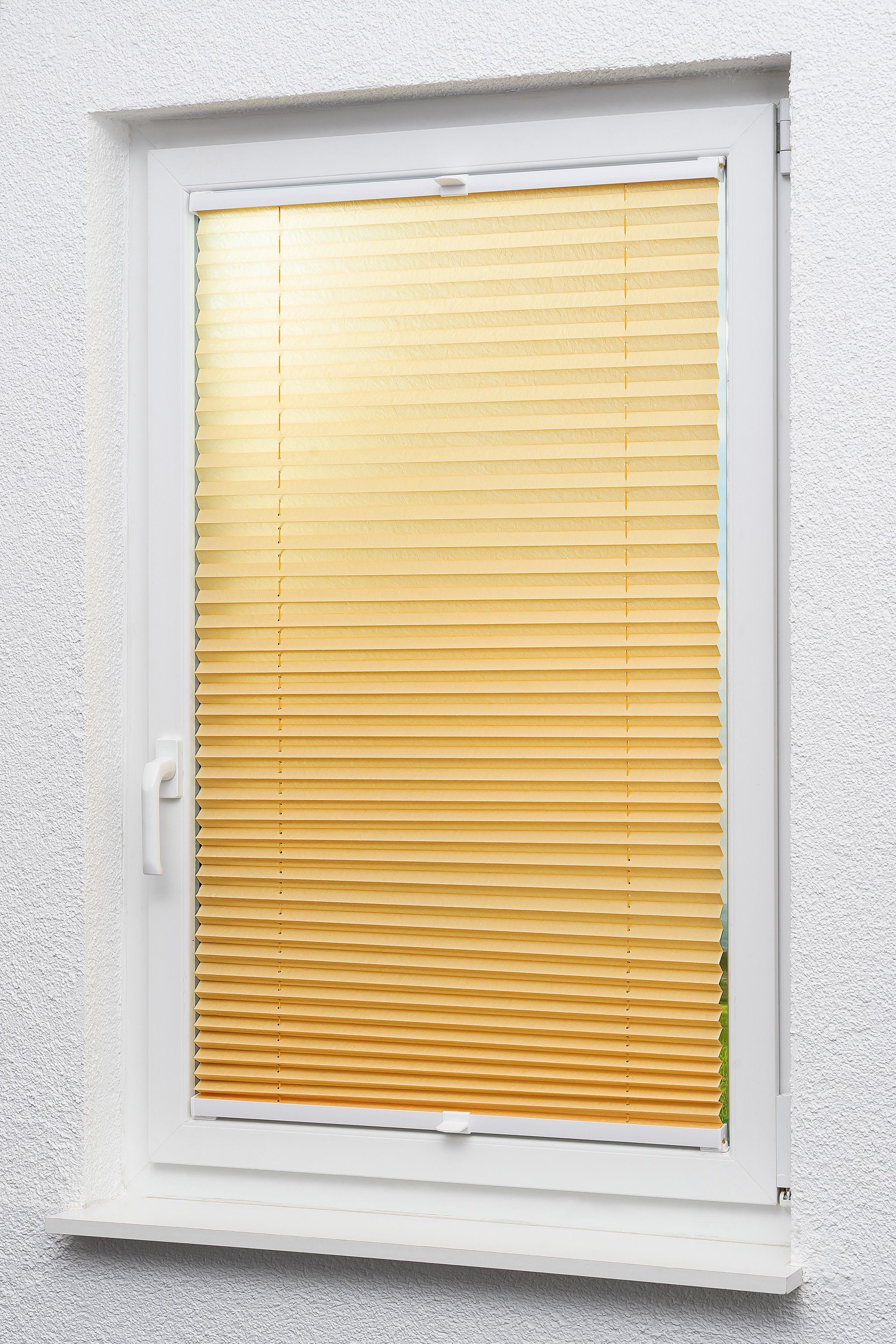 Plissee Crush Tageslicht, LYSEL®, blickdicht, HxB 130x50cm