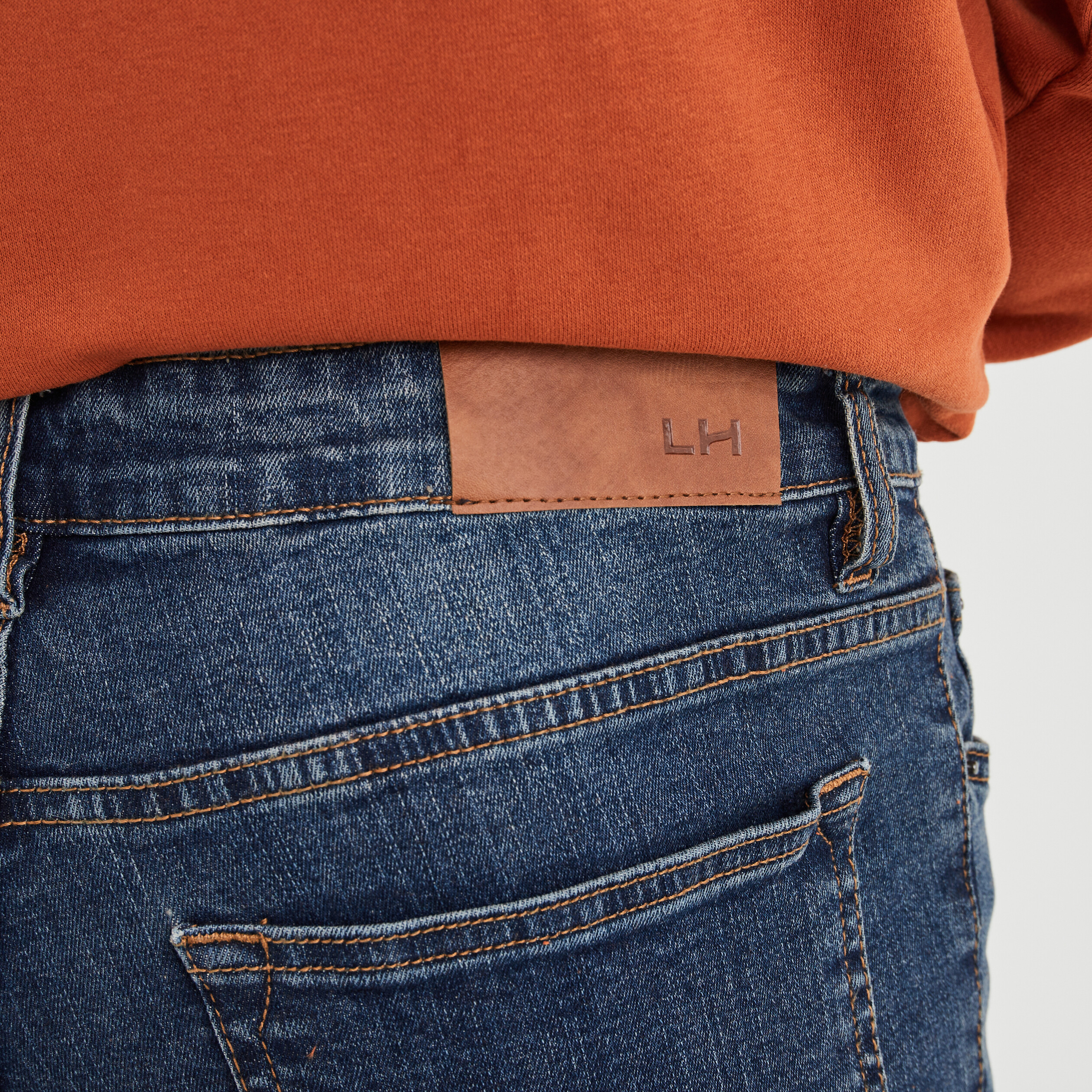 Jeans slim effet usé denim dirty homme | La Halle