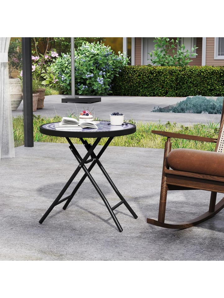 COSTWAY Beistelltisch klappbar 46 x 48 cm in Grau günstig kaufen onesize