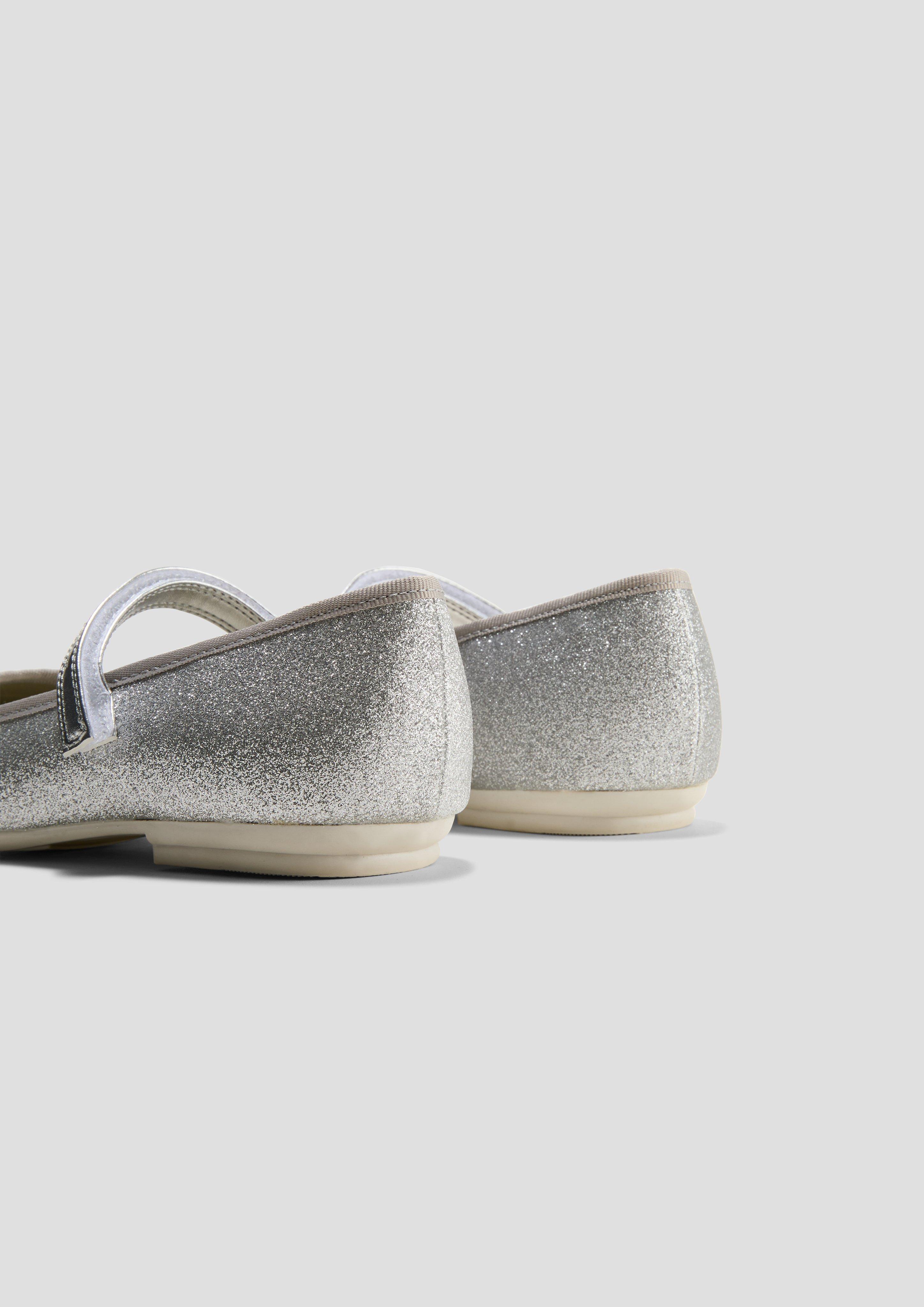 Glitzer-Ballerinas mit Klettverschluss  6008885-941