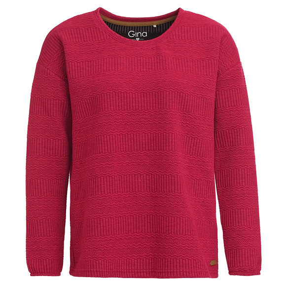 Damen Sweatshirt mit Strukturmuster
