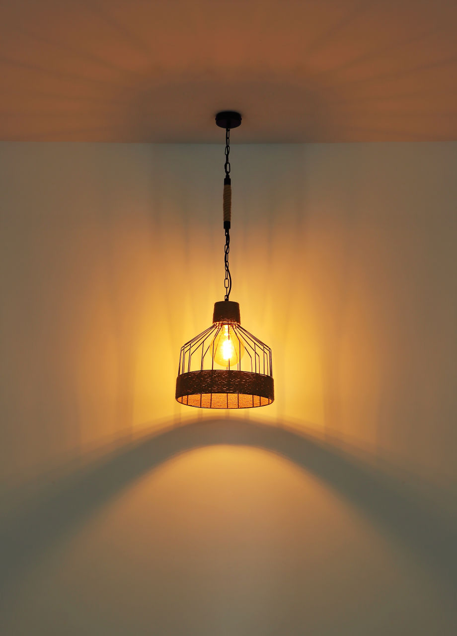 Globo Lighting - HALIA - Hängeleuchte Metall schwarz matt, 1x E27