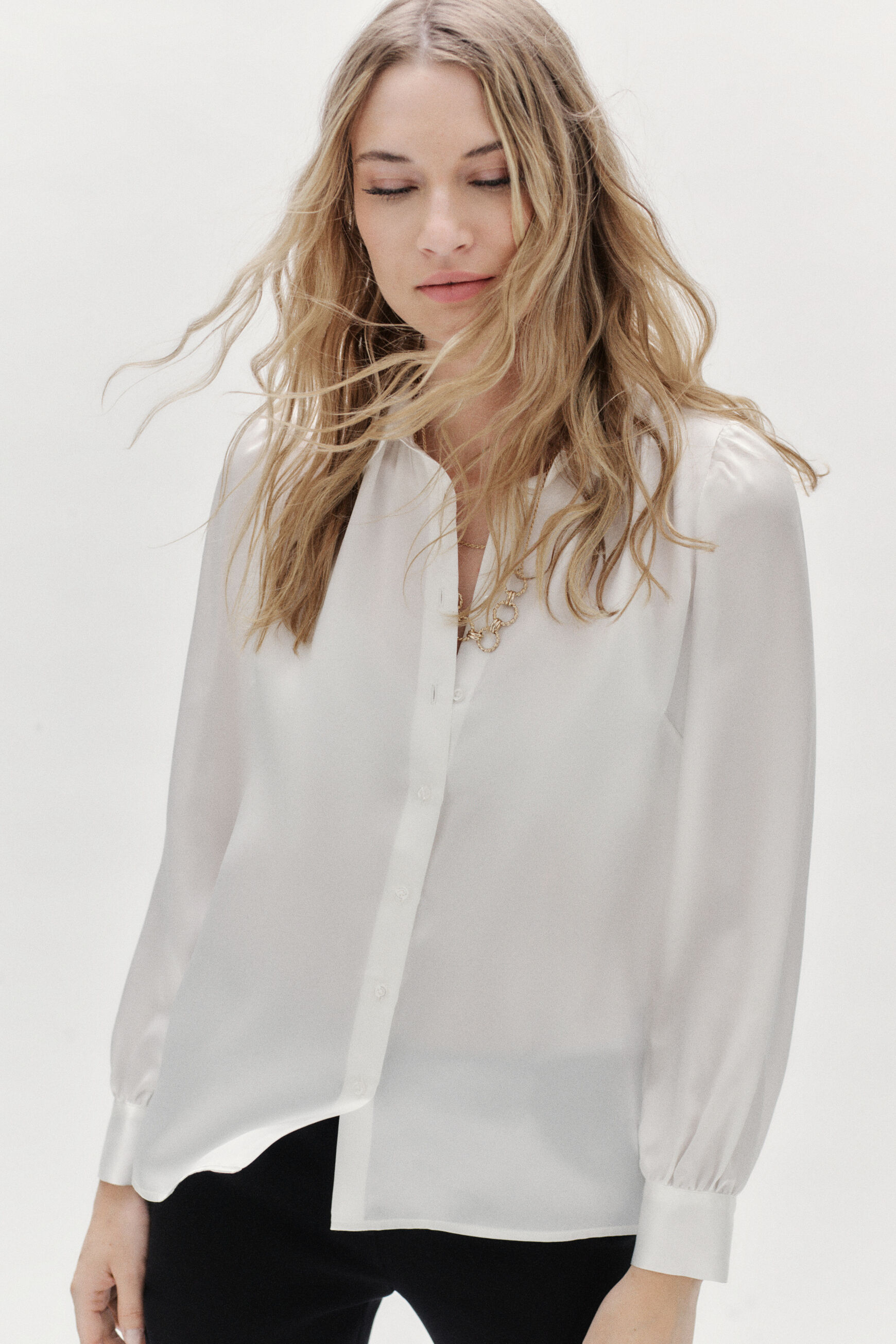 chemisier miami 100% soie ivoire femme
