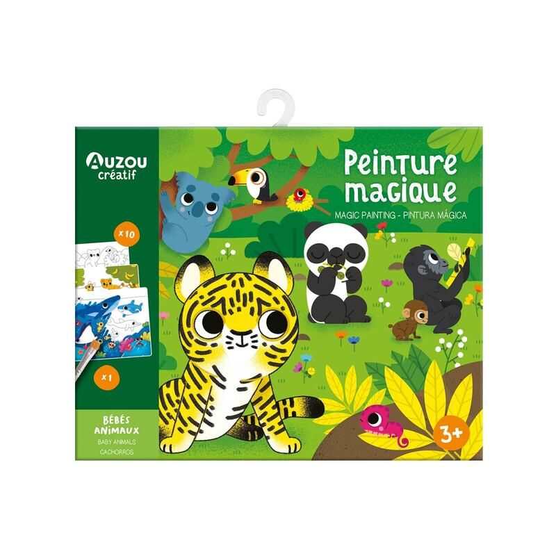 Pochette d'artiste peinture magique bébés animaux - Auzou