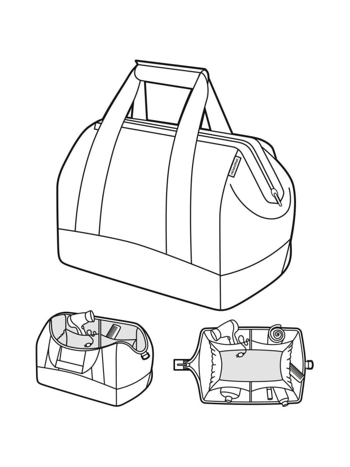 Reisenthel travelling allrounder M - Reisetasche 40 cm (twist blush) in sky rose günstig kaufen onesize