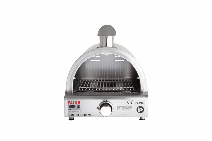 Allgrill Multi-Kulti Set 2 inkl. Pizzabackhaube aus Edelstahl