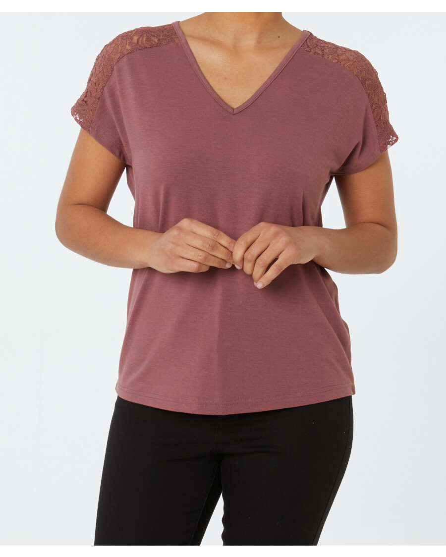 T-Shirt mit Spitze