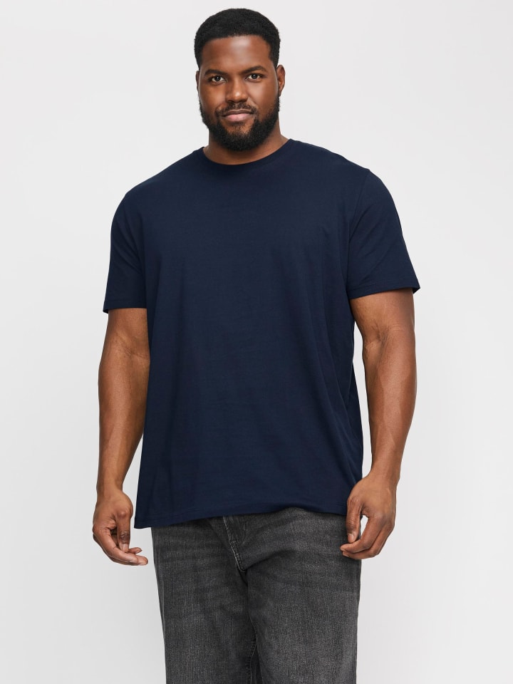 JACK & JONES PLUS T-shirt in Navy Blazer günstig kaufen