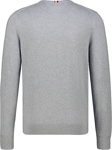 TOMMY HILFIGER Herren Strickpullover Rundhals Baumwolle/Kaschmir Regular Fit