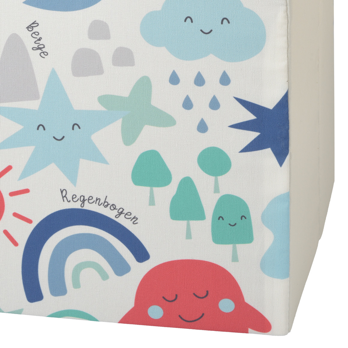 Große Aufbewahrungsbox mit bunten Motiven
