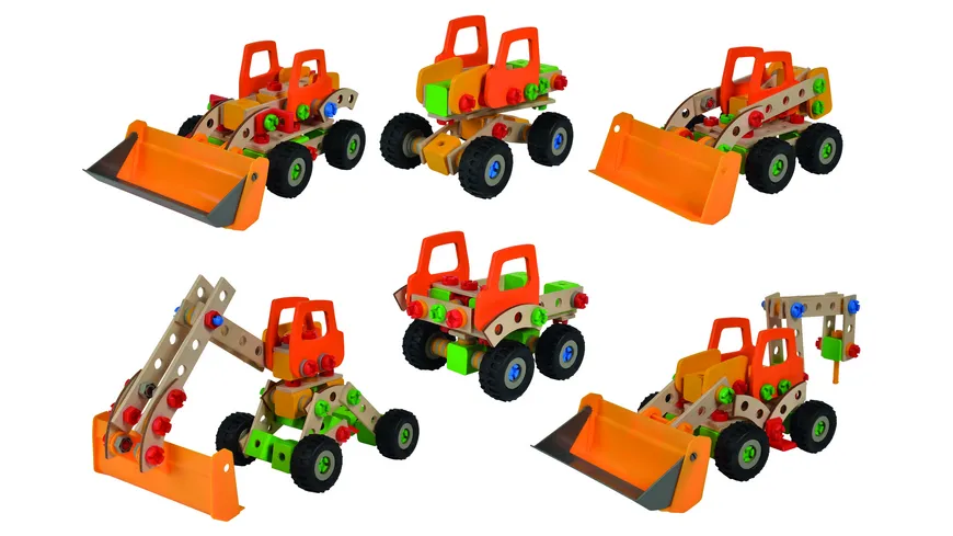 Eichhorn - Constructor Radlader, 140 tlg, 6 in 1