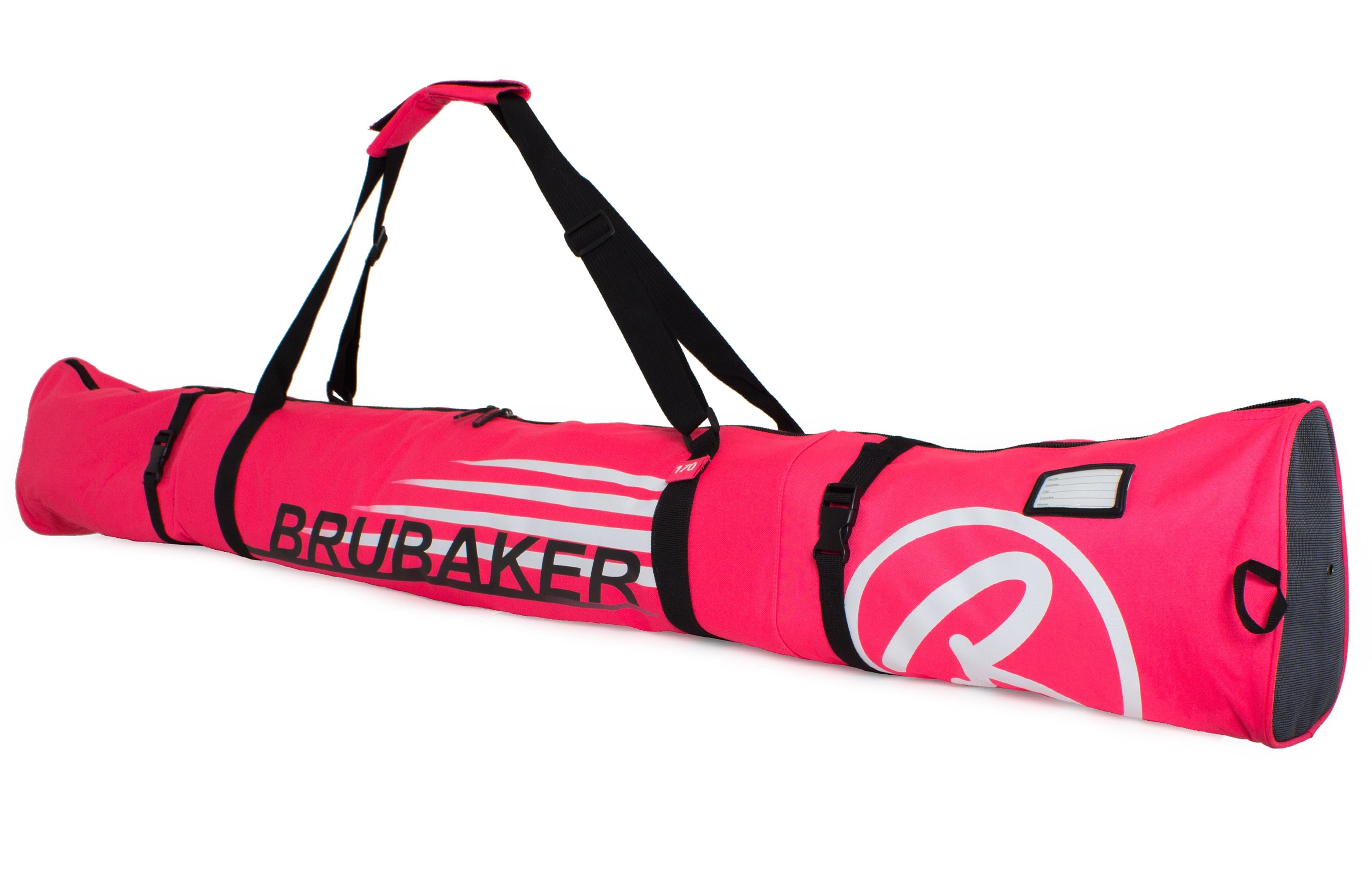BRUBAKER Sporttasche Champion Skitasche Kombi Set (2-tlg., reißfest und nässeabweisend), Skisack und Skischuhtasche für 1 Paar Ski