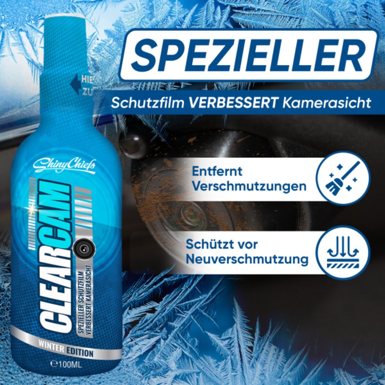 ShinyChiefs CLEARCAM - KAMERASCHUTZ gegen Verschmutzungen und eine klare Sicht 100 ml