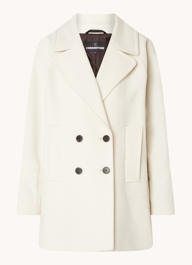 Creenstone Coat in wool blend with side pockets