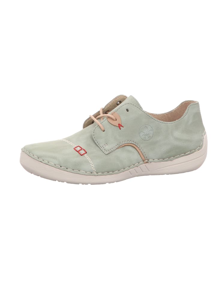 rieker Halbschuhe in mint/beige günstig kaufen