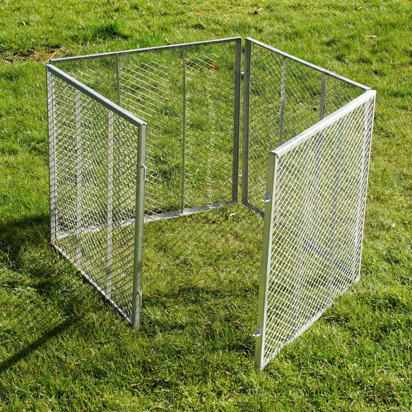 Holmwerk Komposter Holmwerk Komposter Metallkomposter 80x80 x70 cm Streckmetall Gartenkom, 450 l