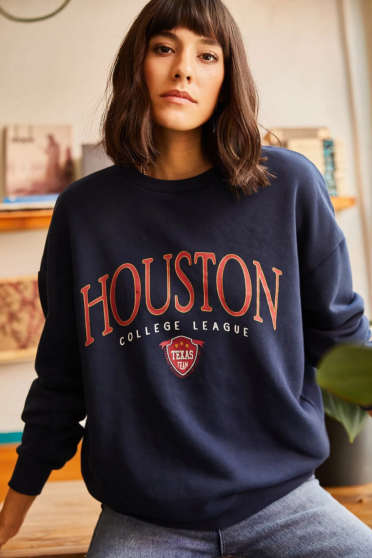 Olalook  Sweatshirt - Dunkelblau - Relaxed Fit