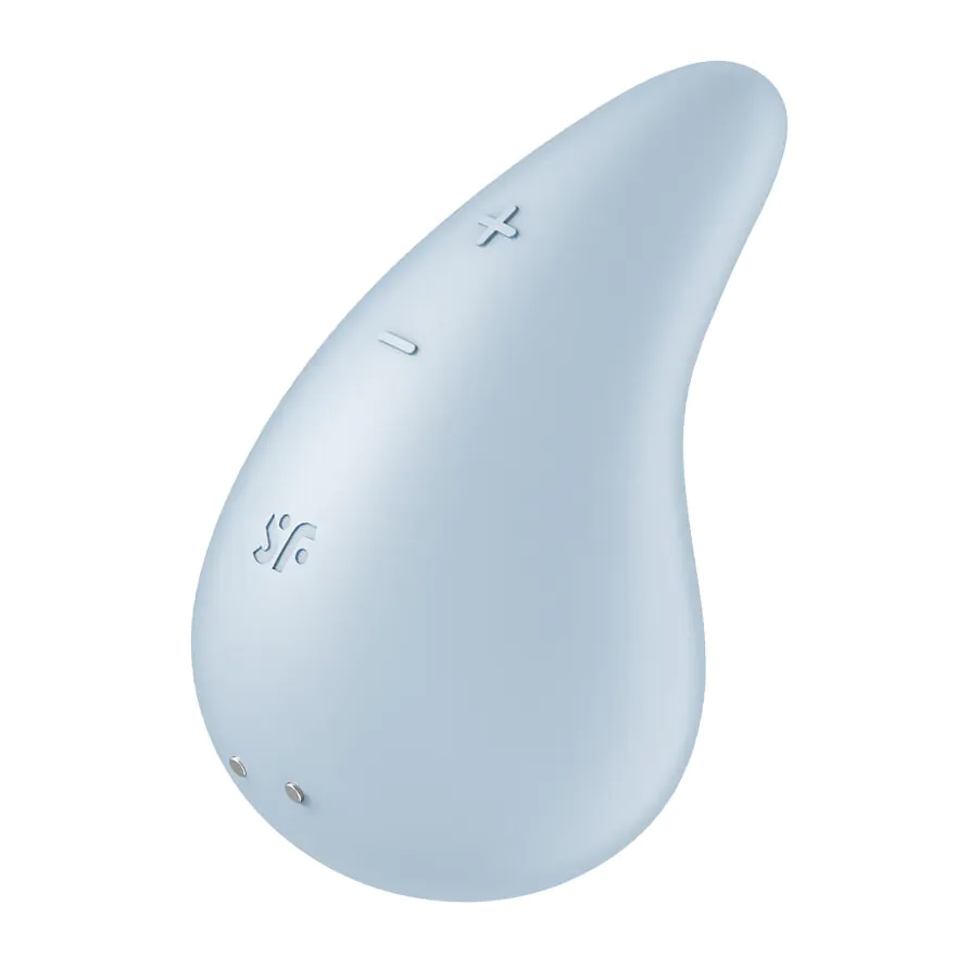 „Satisfyer Dew Drop“ intymios higienos masažuoklis, mėlynas