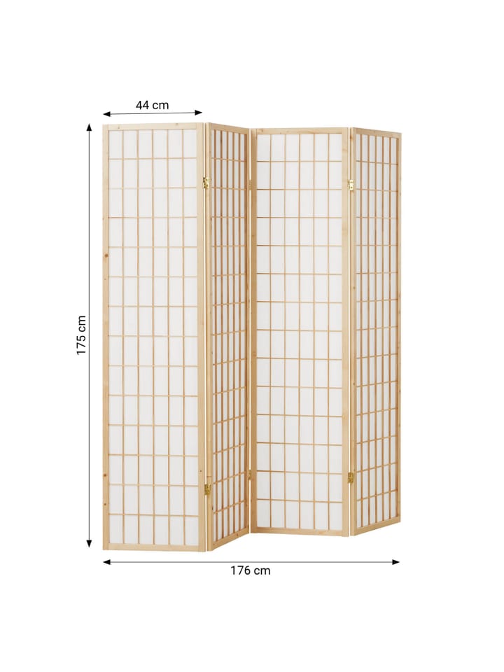 Homestyle4u 4-tlg. Paravent in Braun 176x175 günstig kaufen onesize
