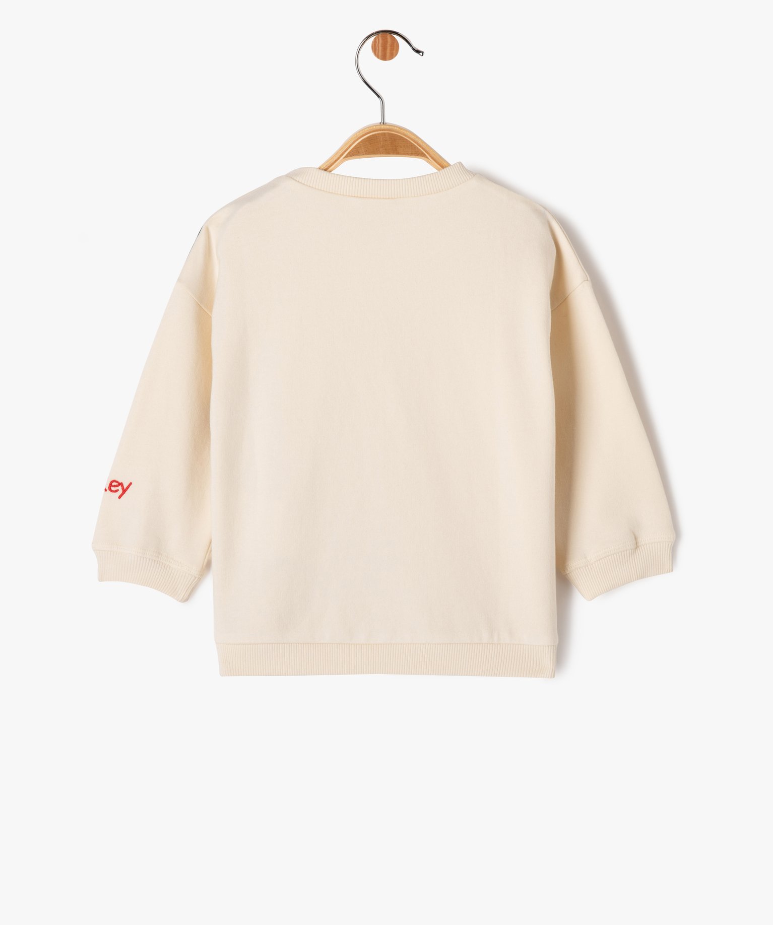 Sweat fin en molleton doux imprimé Mickey bébé Garçon - ... ecru | GEMO