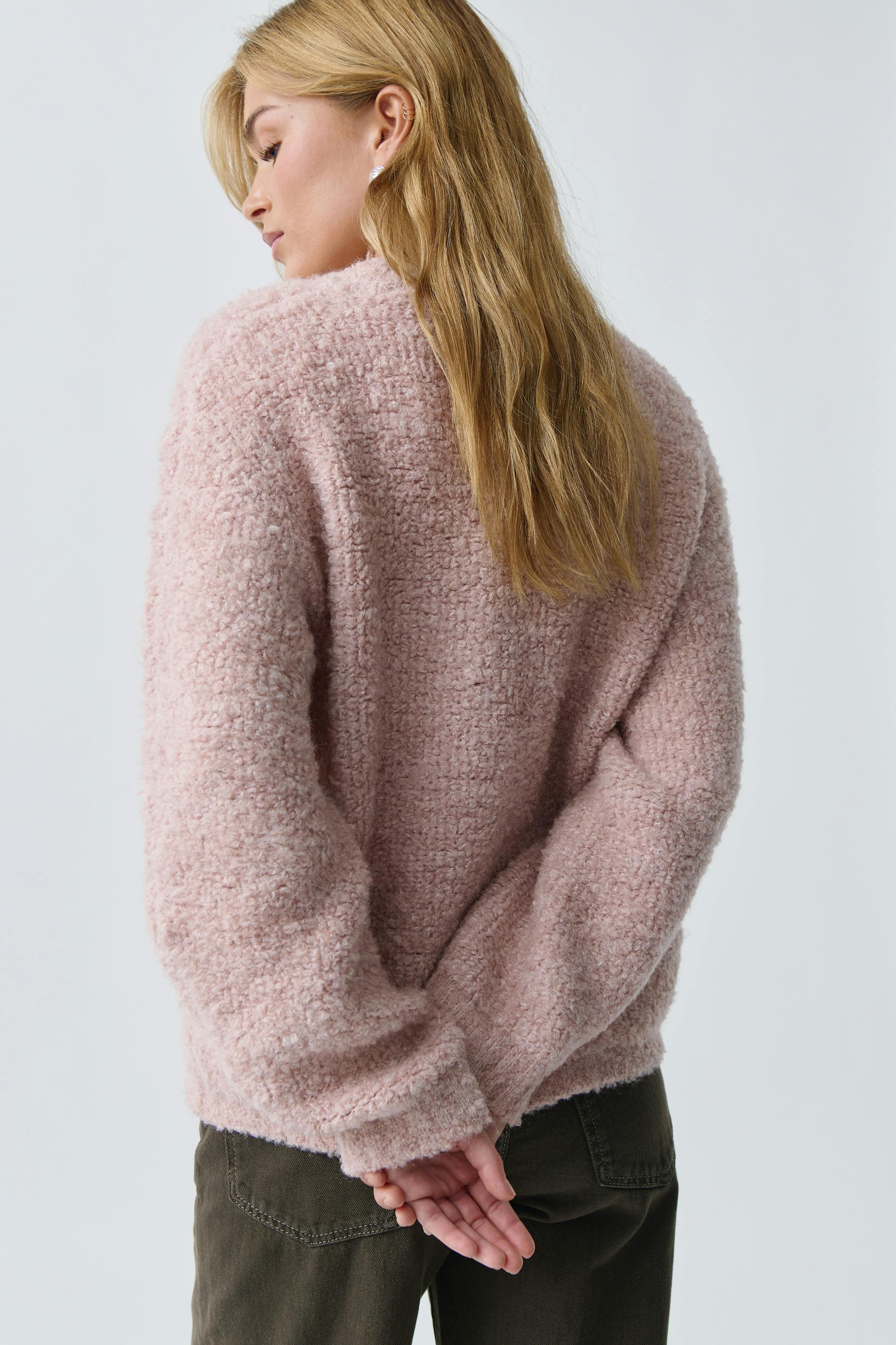 Boucle knitted sweater