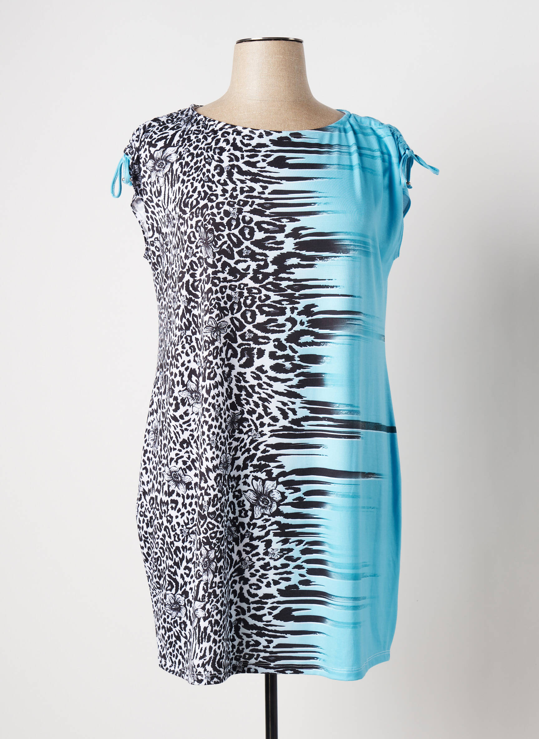 Msn Tuniquemanchecourte Femme couleur bleu