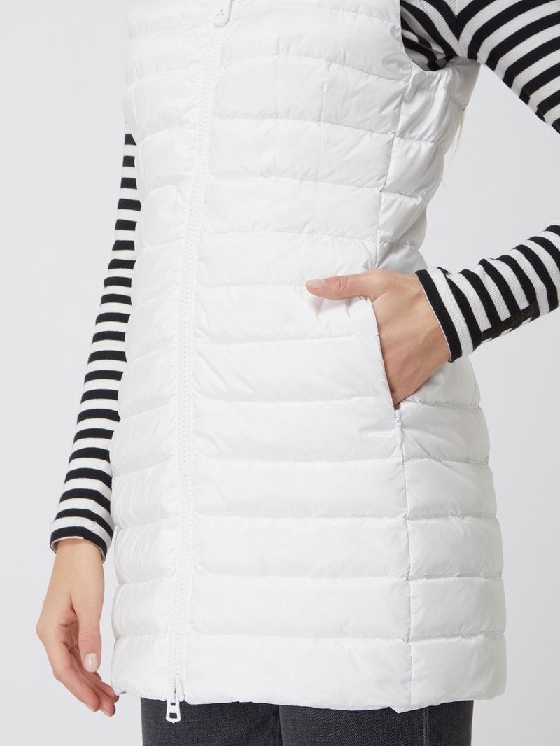 Daunenweste mit Stehkragen Modell 'Gigas' in offwhite