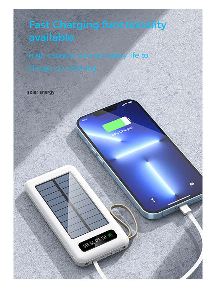 SmartCase Solar-Powerbank in Weiß - 30.000 mAh günstig kaufen onesize