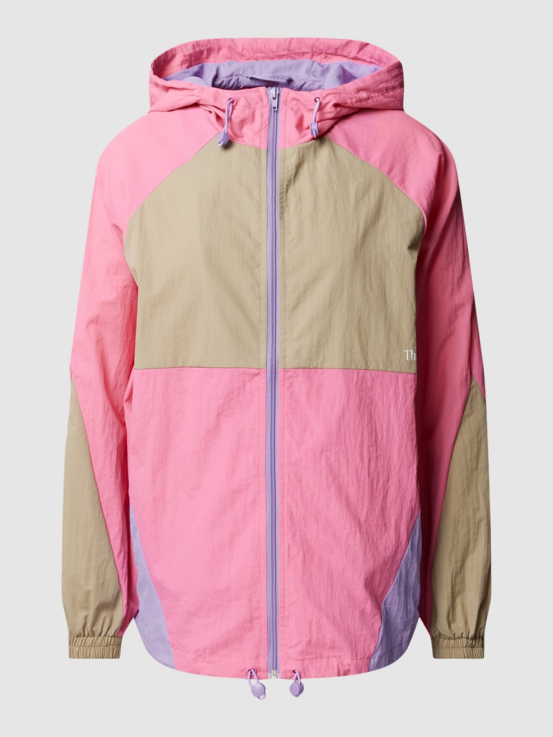 Jacke im Colour-Blocking-Design in pink