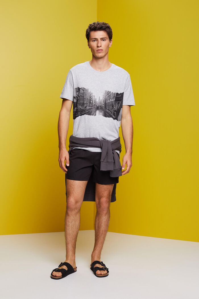 Bedrucktes T-Shirt aus Slub-Jersey