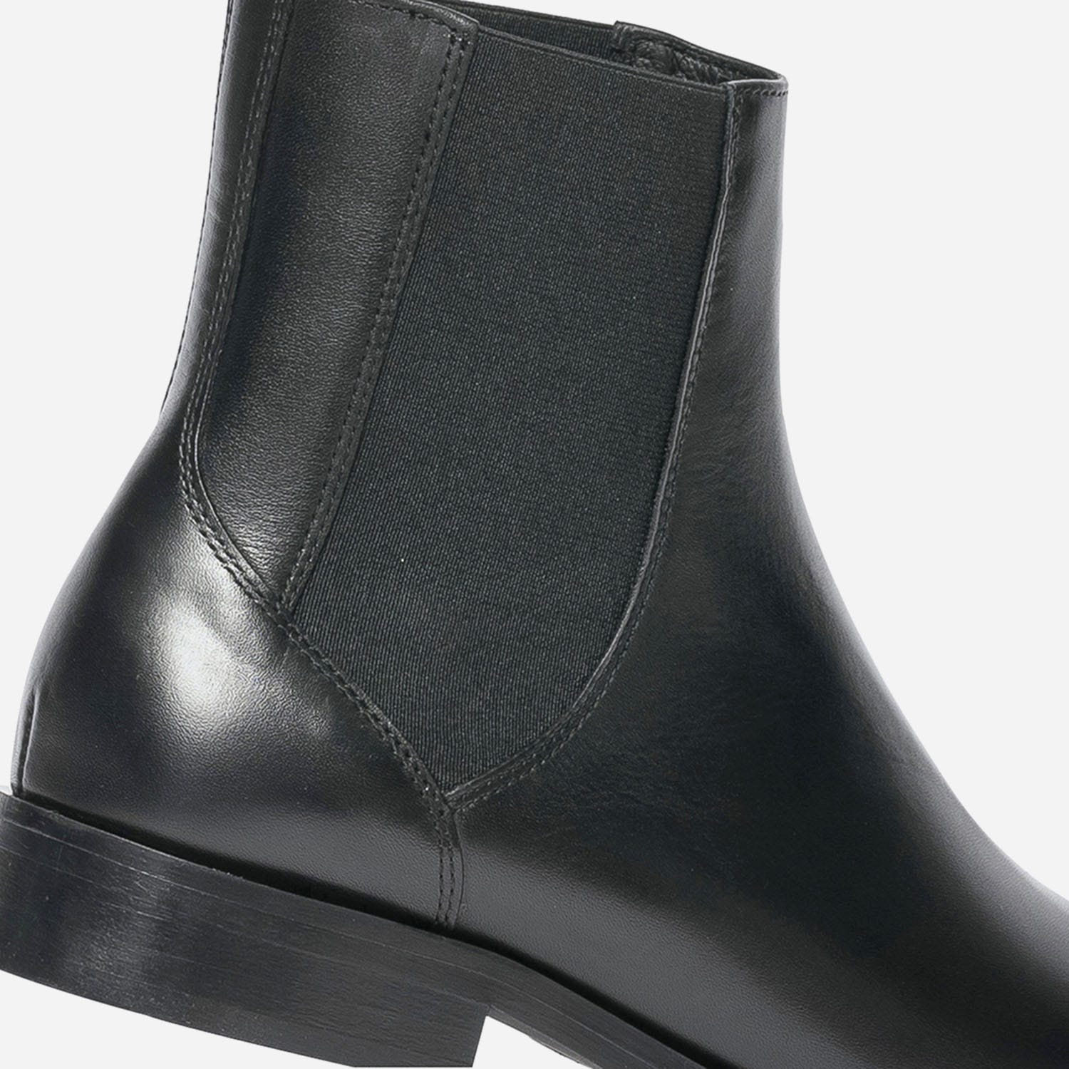 Chelsea boots noir éco-conçu en cuir