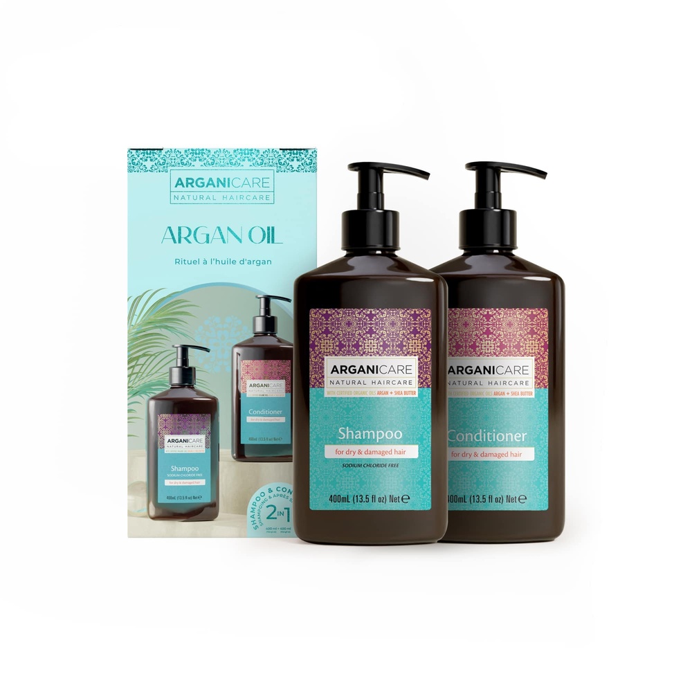 Arganicare Coffret Duo Nourrissant Shampooing + Après-shampooing